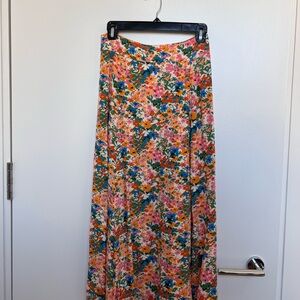 Sezane tabata skirt in Spring Garden